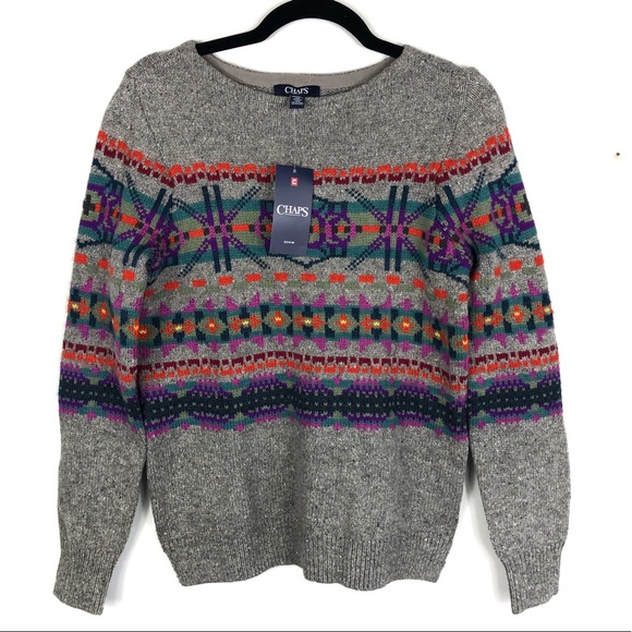 Chaps Sweaters - Chaps printed sweater NWT H11